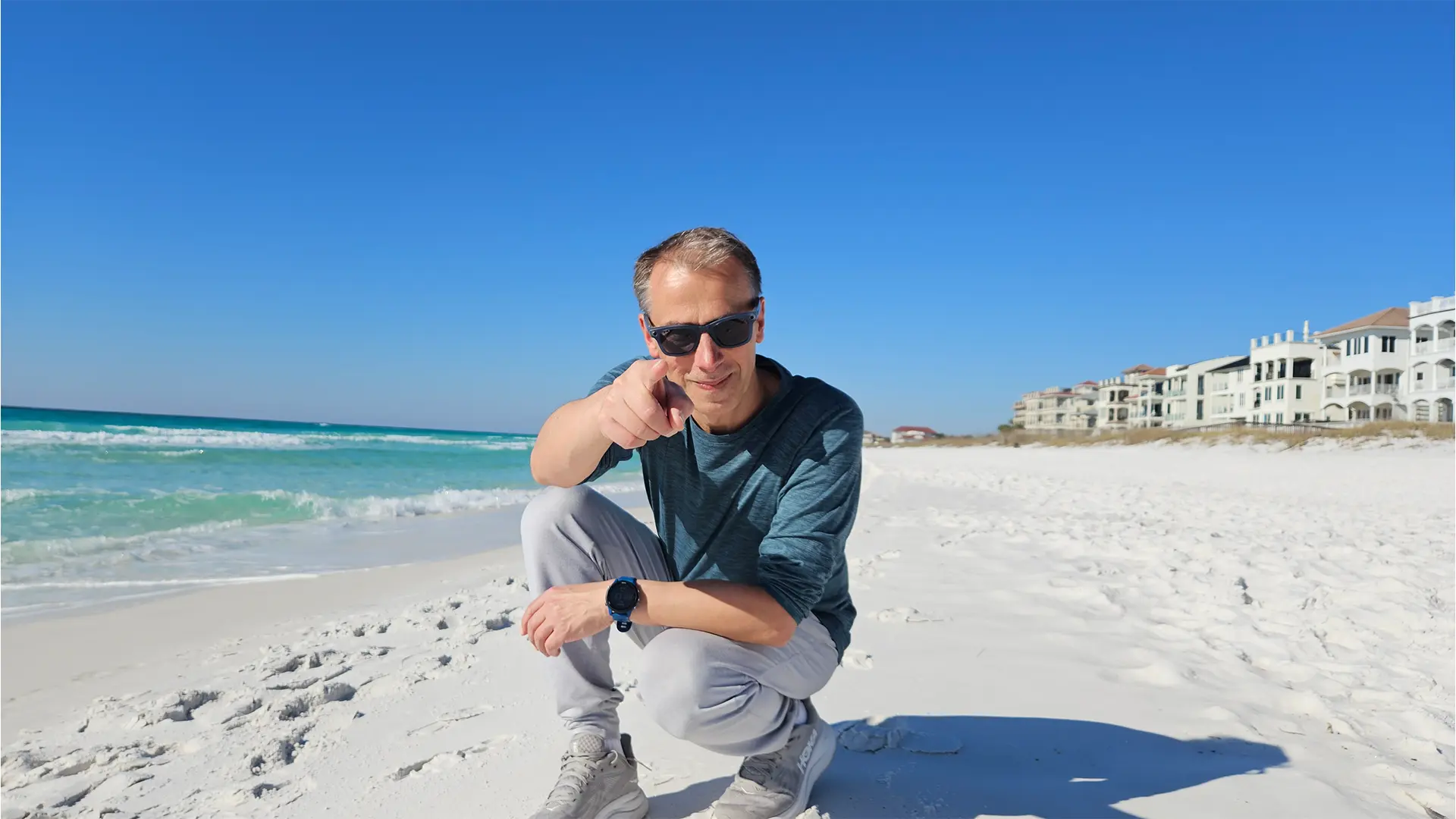 Na plaży Pensacola Beach - Floryda