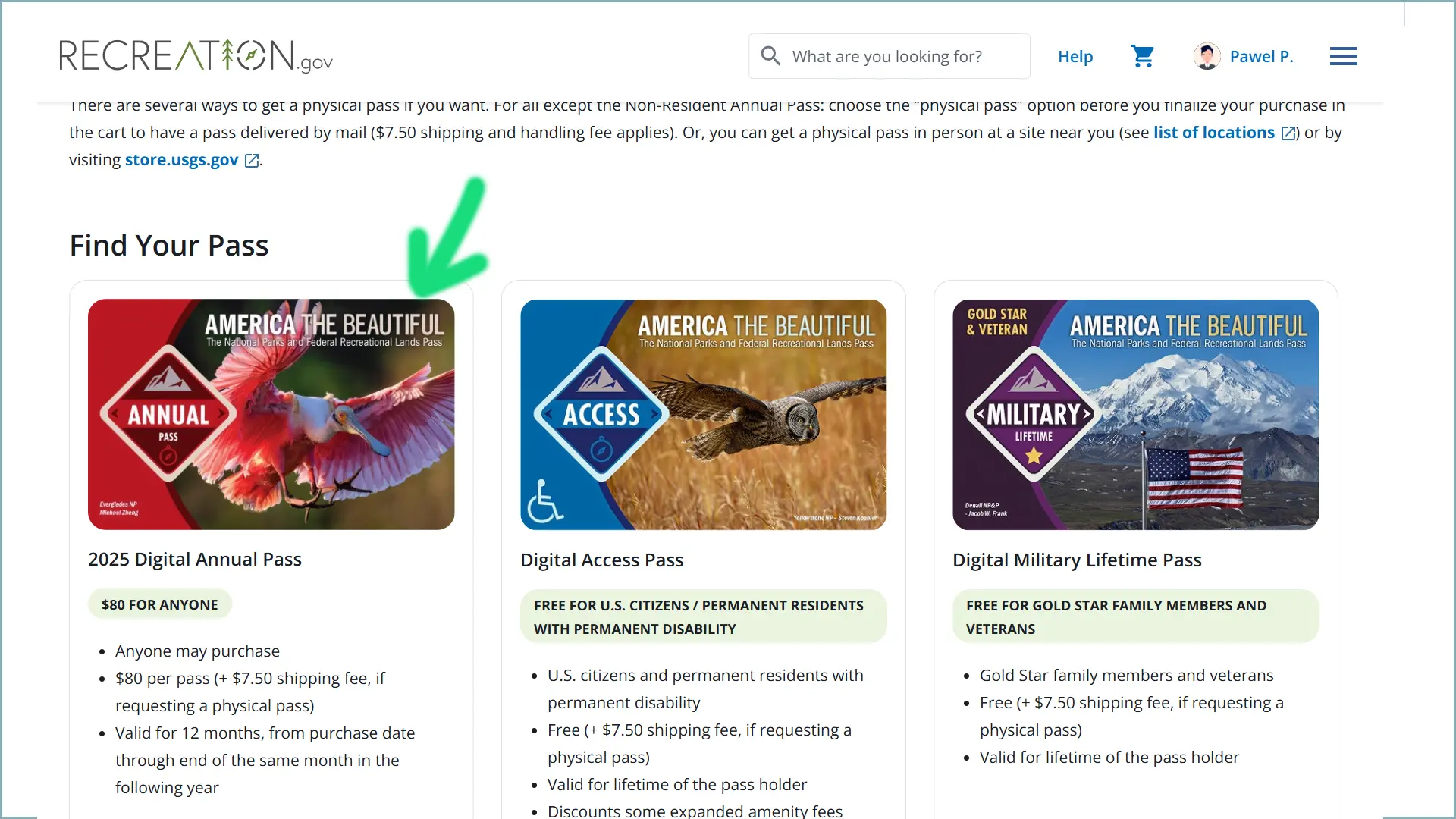 Karta do Parków Narodowych USA zakup online - Annual Pass