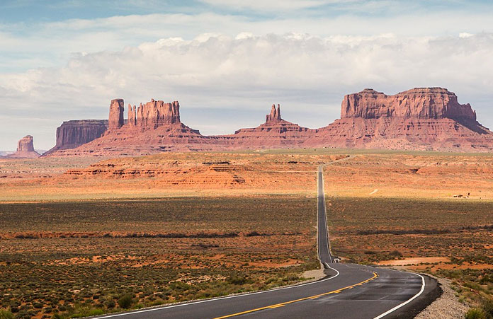 Forrest Gump Point w Monument Valley