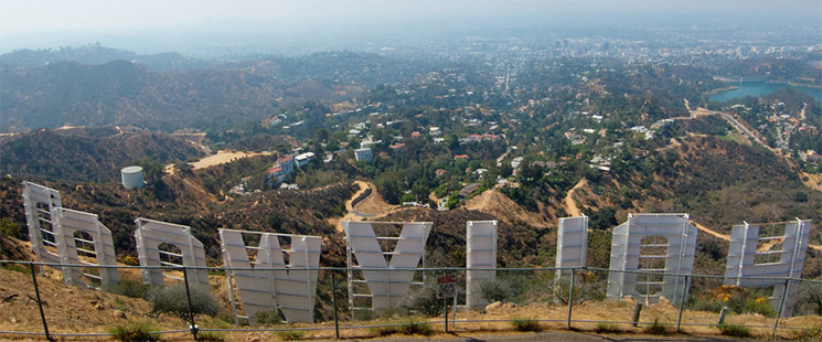 Znak Hollywood - tył