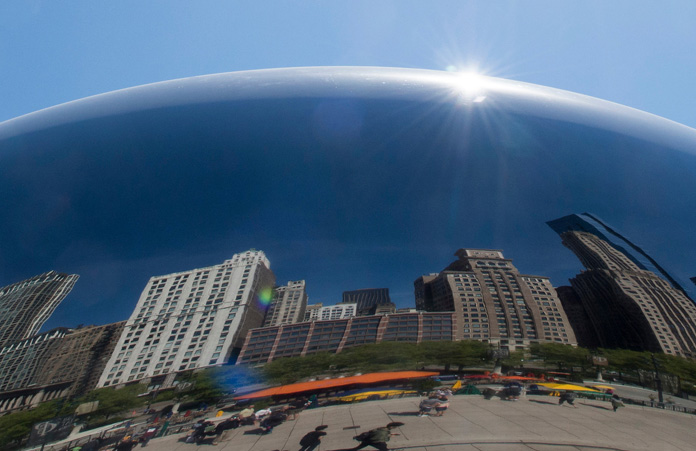 Fasolka w centrum Chicago