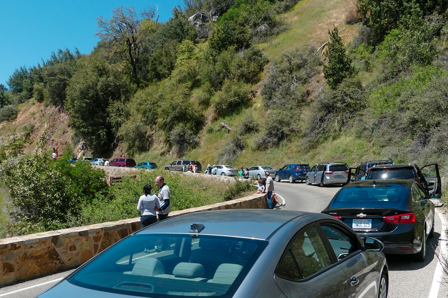 Sekwoje - droga do Parku Sekwoi