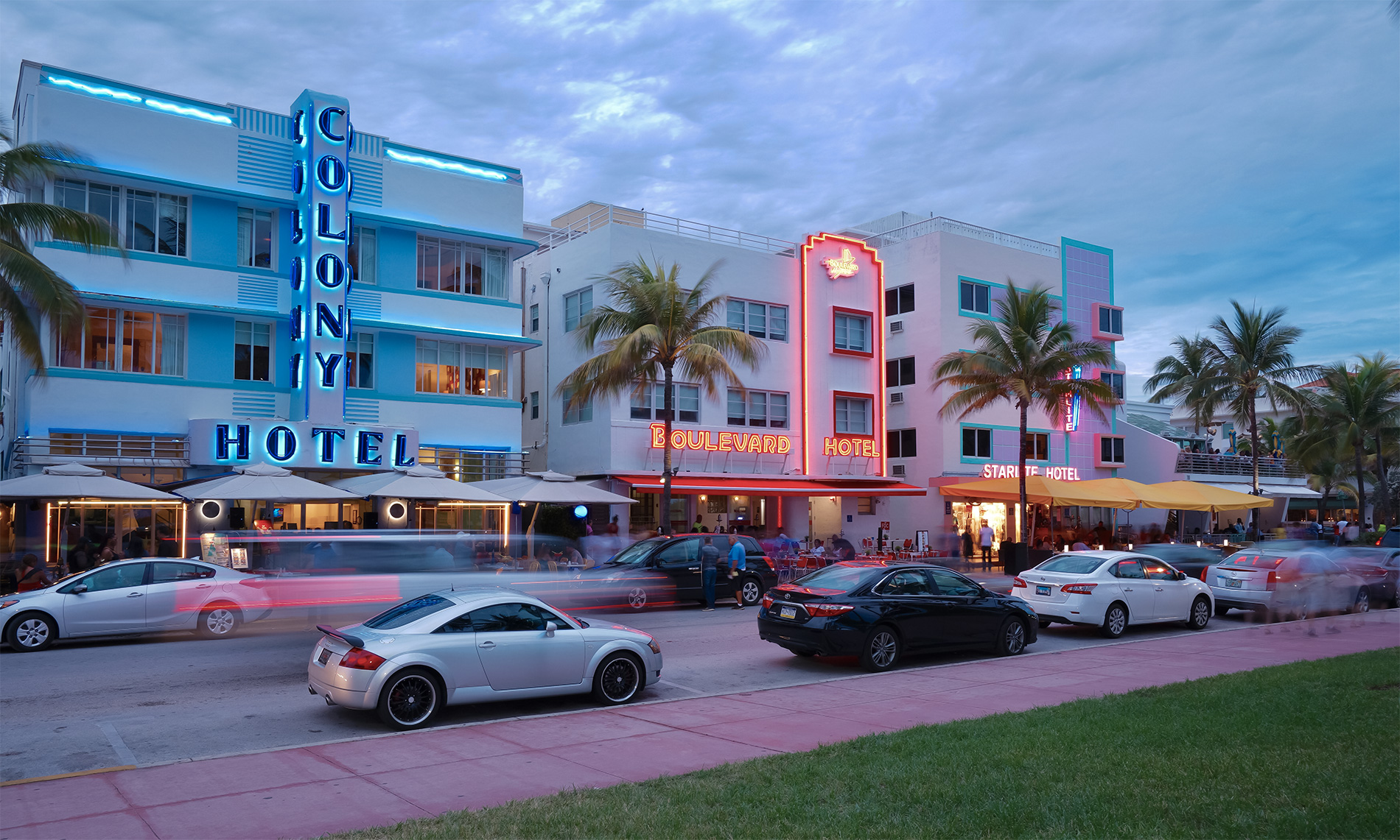 Ocean Drive w Miami Beach