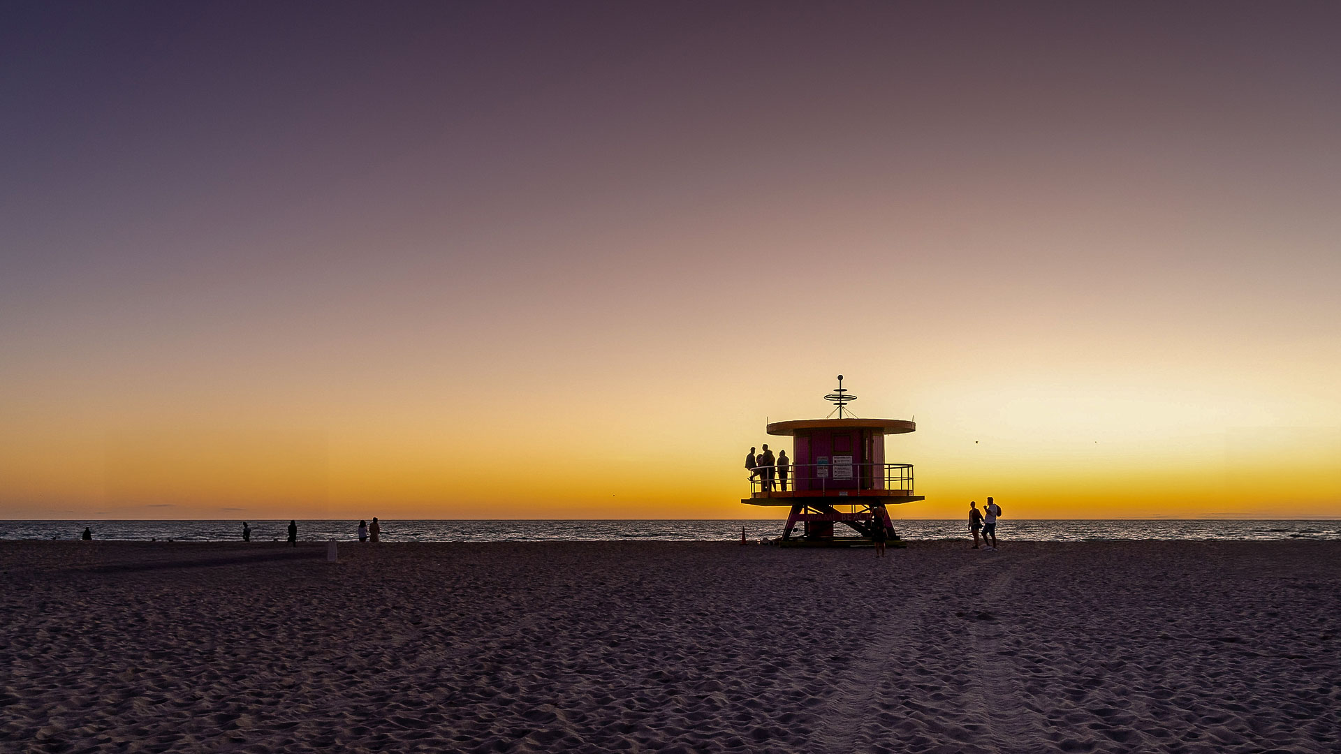 budki ratownicze plaża Miami