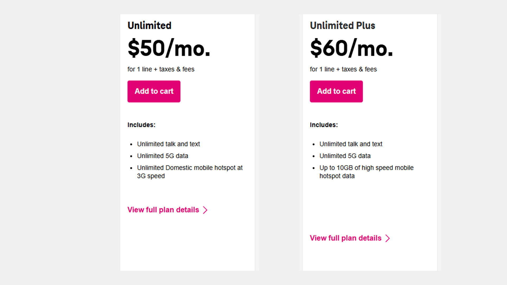 Plany telefoniczne T-Mobile USA
