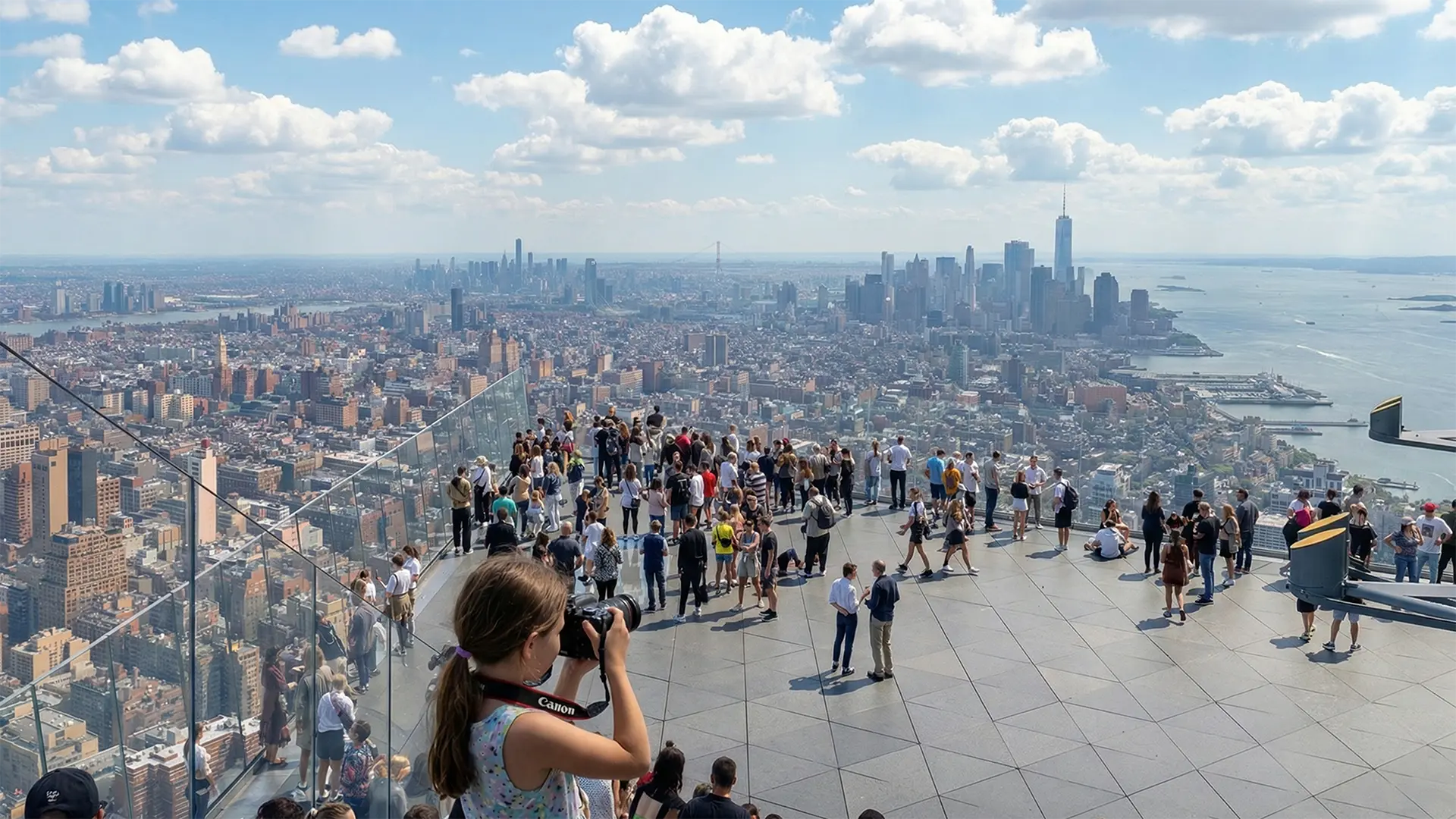 Najlepsze Punkty Widokowe w Nowym Jorku 4 Szklana podłoga na tarasie Edge NYC