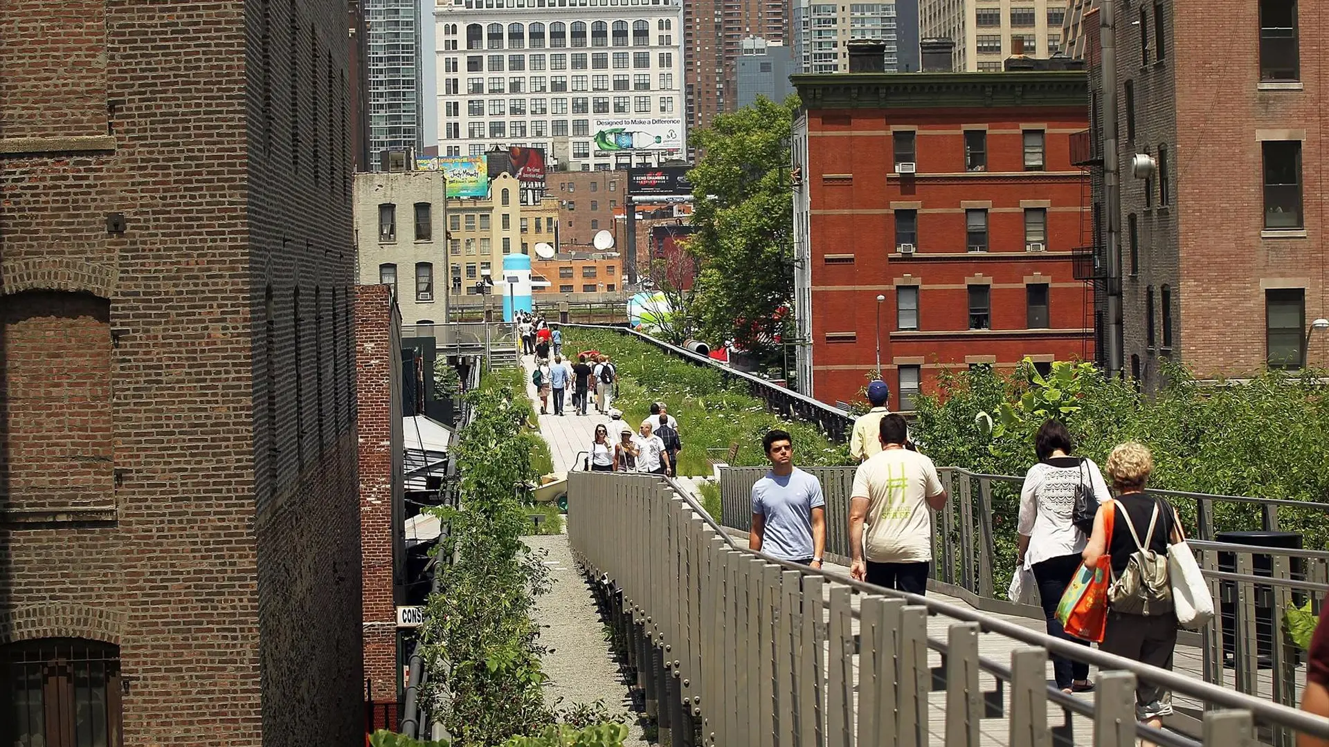 Trasa High Line w Nowym Jorku - spacer nad Meatpacking District