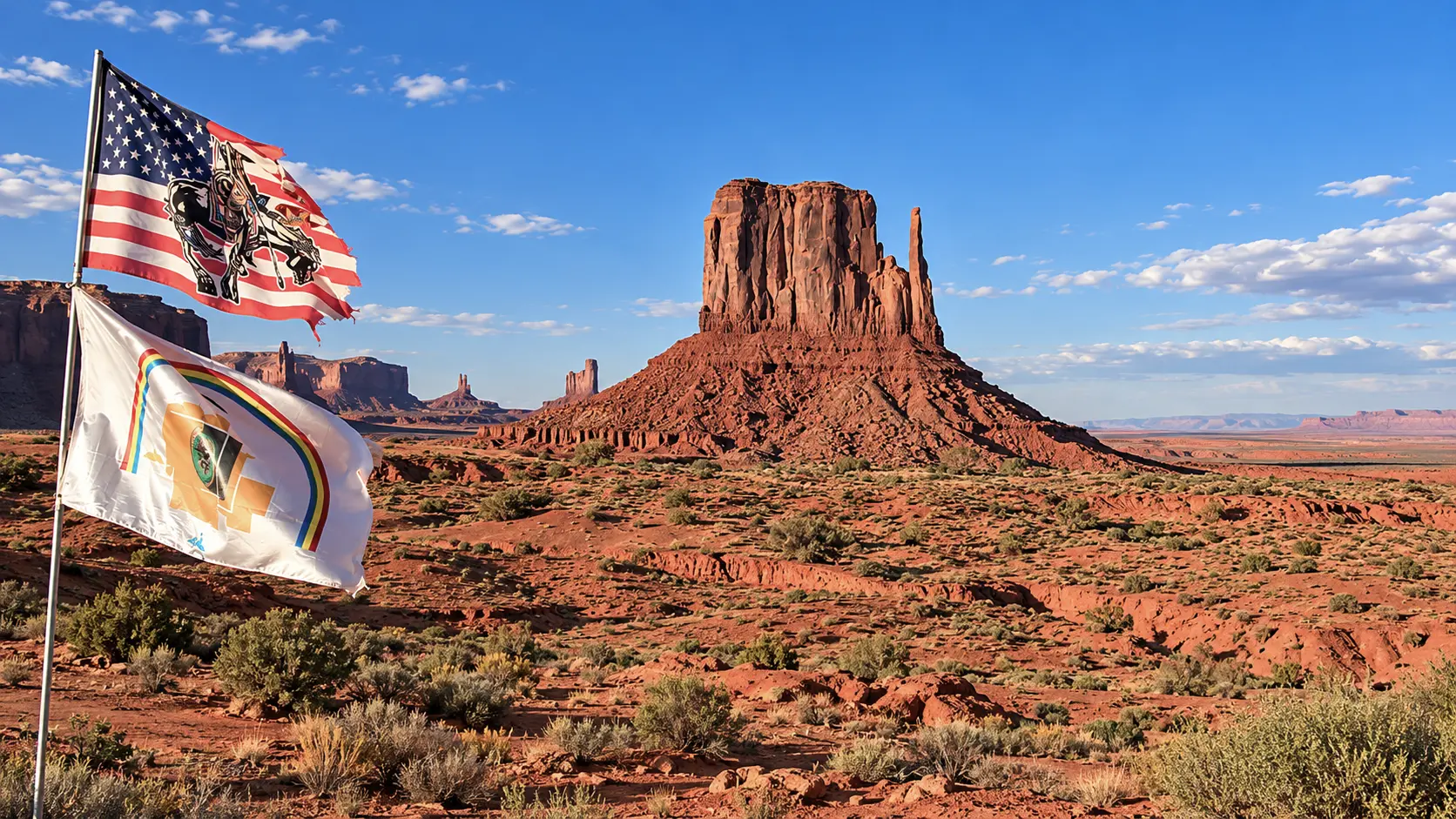 Droga do Monument Valley na Zachodzie USA